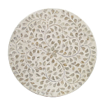 Приставной столик с рисунком из раковин устриц Bone Inlay варинант исполнения - 4 | Loft Concept в Костроме