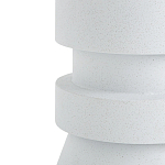 Приставной стол из искусственного камня Chess White варинант исполнения - 2 | Loft Concept в Костроме