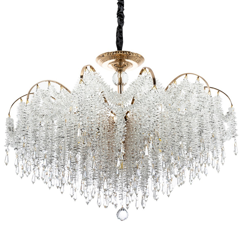 Люстра с хрустальными подвесками Crystal Classic Fairytree Chandelier 16 Золотой Прозрачное Стекло Люстра с хрустальными подвесками Crystal Classic Fairytree Chandelier 16 Золотой Прозрачное Стекло в Костроме | Loft Concept