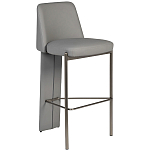 Стул барный серый с обивкой из экокожи Special Support варинант исполнения - 1 | Loft Concept в Костроме
