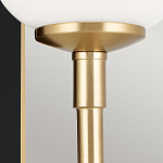  Бра с прямоугольным черным основанием и белым матовым цилиндрическим плафоном Kichler варинант исполнения - 11 | Loft Concept в Костроме