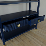 Стеллаж с двумя ящиками Elsa Dreams Blue варинант исполнения - 3 | Loft Concept в Костроме