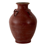 Ваза бордовая с 4-мя фактурными ручками Vase Burgundy Glaze варинант исполнения - 1 | Loft Concept в Костроме