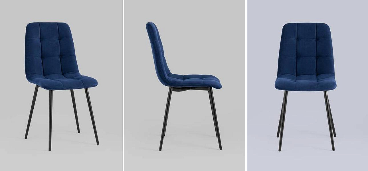Стул NANCY S-2 Chair Синий Индиго Стул NANCY S-2 Chair Синий Индиго - Loft-Concept в Костроме