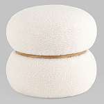 Пуф Полли S тедди белый варинант исполнения - 1 | Loft Concept в Костроме