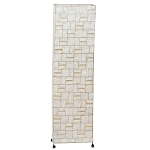 Торшер из перламутра на металлическом каркасе Indonesian Tower варинант исполнения - 1 | Loft Concept в Костроме