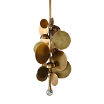 Люстра креативная из дисков цвета латунь Constellation Light and Style варинант исполнения - 1 | Loft Concept в Костроме