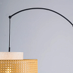 Торшер с декоративным поясом из плетеного бамбука Biuloggicu варинант исполнения - 3 | Loft Concept в Костроме