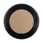 Зеркало круглое с текстурированным дизайном рамы Helios варинант исполнения - 3 | Loft Concept в Костроме