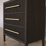 Комод Primo с 3 выдвижными ящиками Темный орех варинант исполнения - 2 | Loft Concept в Костроме