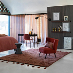 Черный приставной столик из массива AMORPHOUS варинант исполнения - 3 | Loft Concept в Костроме