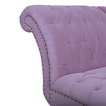 Кушетка фиолетовая с мягкой обивкой из велюра Michael Couch варинант исполнения - 3 | Loft Concept в Костроме