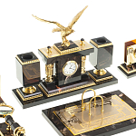 Настольный письменный набор из яшмы и долерита в подарочной упаковке Manager Organizer варинант исполнения - 2 | Loft Concept в Костроме