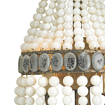 Бра каплевидной формы декорированная нитями стеклянных бусин молочного цвета Bead threads варинант исполнения - 1 | Loft Concept в Костроме