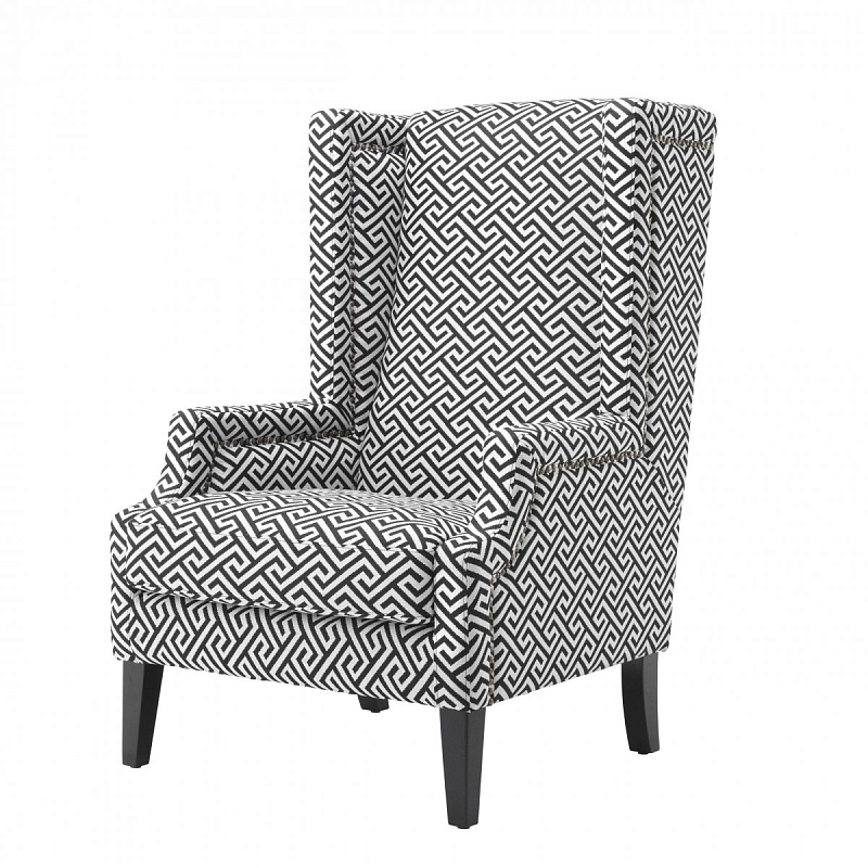 Кресло Eichholtz Chair Eleventy Черно-белый Кресло Eichholtz Chair Eleventy Черно-белый в Костроме | Loft Concept