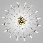 Люстра подвесная из металла с прозрачными подвесками из хрусталя Quasar 93 варинант исполнения - 4 | Loft Concept в Костроме