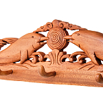 Панно-вешалка из дерева дельфины Panel With Animals варинант исполнения - 2 | Loft Concept в Костроме