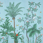 Обои ручная роспись Amazonia Duck Egg варинант исполнения - 2 | Loft Concept в Костроме