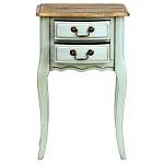 Прикроватная тумба из массива березы светло-бирюзовая Montmartre Provence Bedside Table варинант исполнения - 3 | Loft Concept в Костроме