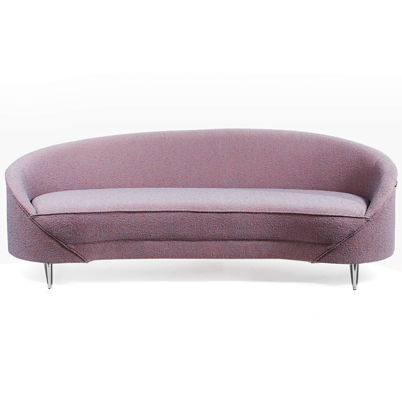 Диван Paulet Sofa Сиреневое Букле Лиловый Хром Диван Paulet Sofa Сиреневое Букле Лиловый Хром в Костроме | Loft Concept