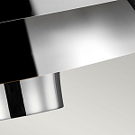 Подвесной светильник с широким многоярусным металлическим плафоном цвета никель в современном стиле Feiss варинант исполнения - 5 | Loft Concept в Костроме