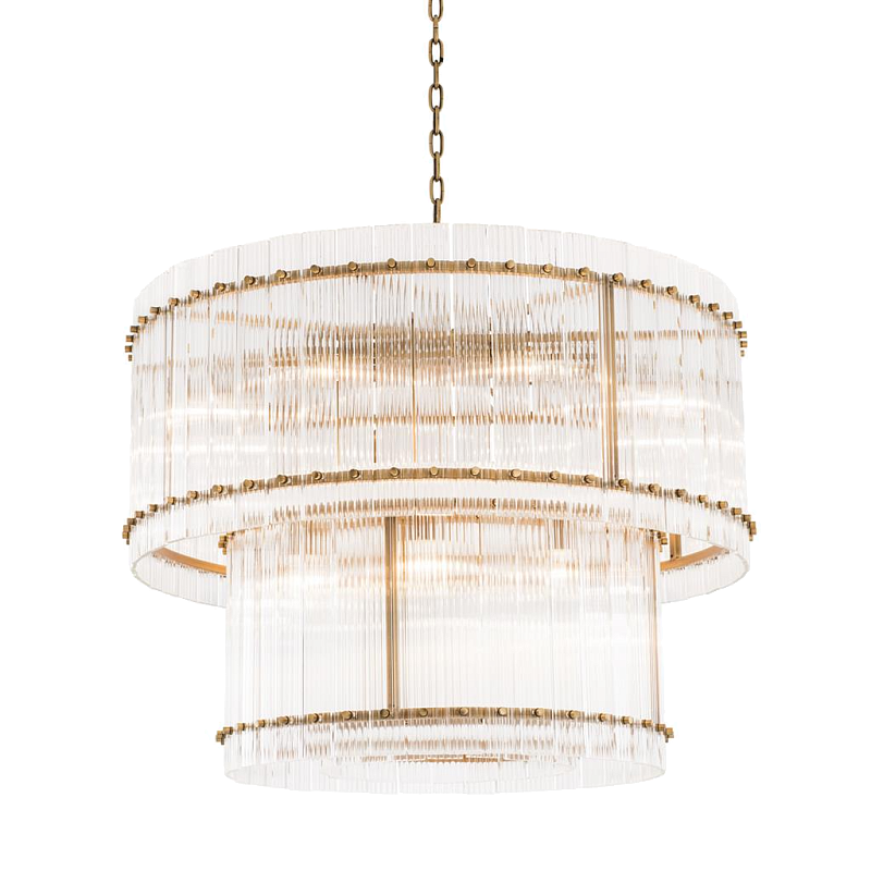 Люстра Chandelier Ruby L Латунь Античная полированная Прозрачный Люстра Chandelier Ruby L Латунь Античная полированная Прозрачный в Костроме | Loft Concept