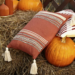 Подушка декоративная с вышивкой и кисточками Ethnic mix варинант исполнения - 5 | Loft Concept в Костроме