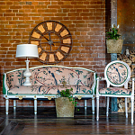 Часы настенные из металла в стиле лофт Clock with History варинант исполнения - 4 | Loft Concept в Костроме