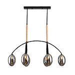 Люстра с серыми стеклянными плафонами Inscription варинант исполнения - 1 | Loft Concept в Костроме