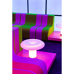 Дизайнерский кофейный стол на круглых ножках Poltronova T02 Pink Coffee Table варинант исполнения - 8 | Loft Concept в Костроме