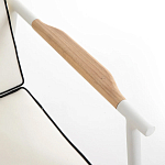 Садовый 2-х местный диван с подлокотниками из тика White варинант исполнения - 6 | Loft Concept в Костроме