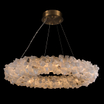 Люстра кольцевая из натурального горного хрусталя Harmonious Crystal Circles варинант исполнения - 1 | Loft Concept в Костроме