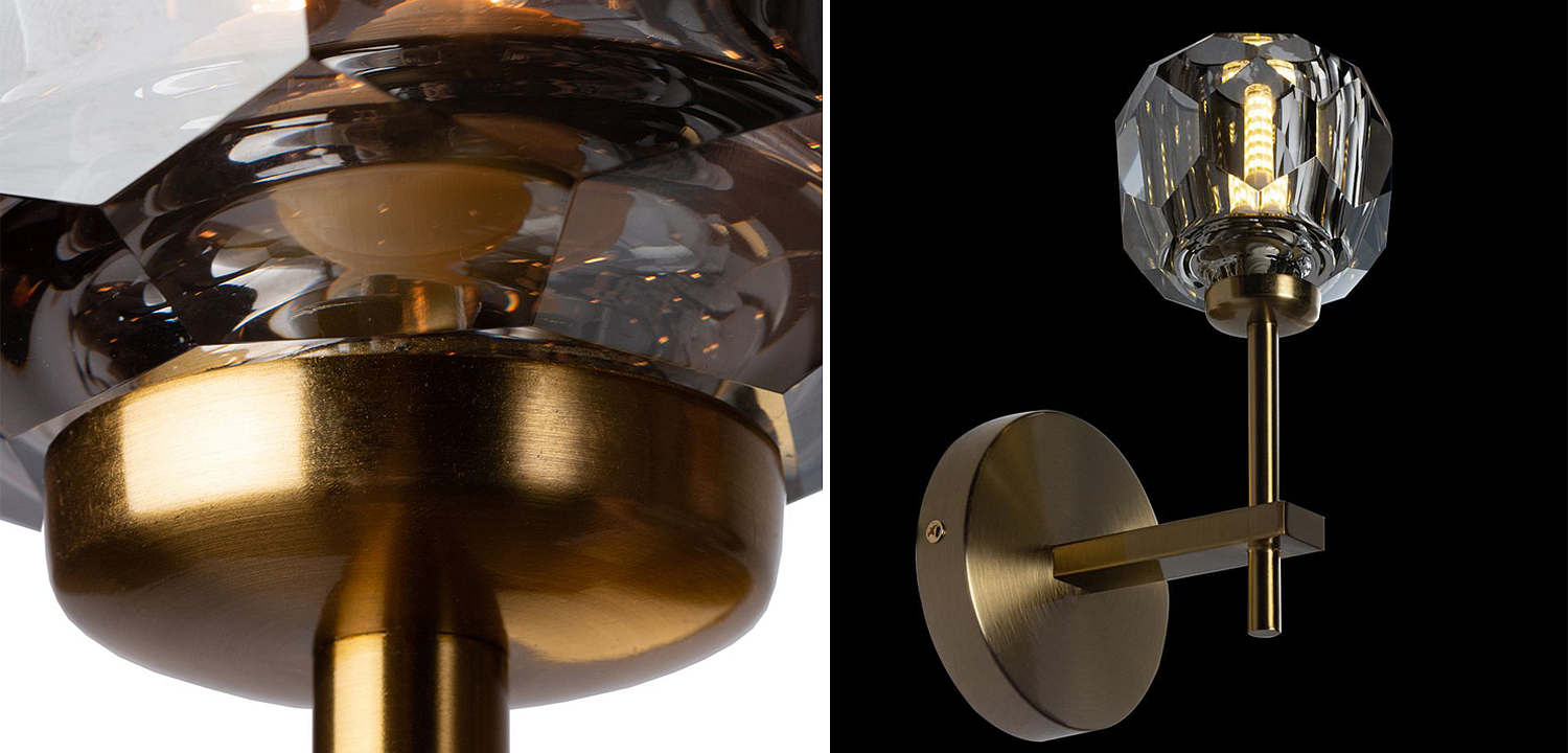 Бра RH Boule de Cristal Single Sconce smoky Бра RH Boule de Cristal Single Sconce smoky - Loft-Concept в Костроме