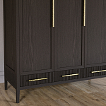 Большой Шкаф Primo Темный орех с 3 дверьми и 3 выдвижными ящиками варинант исполнения - 3 | Loft Concept в Костроме