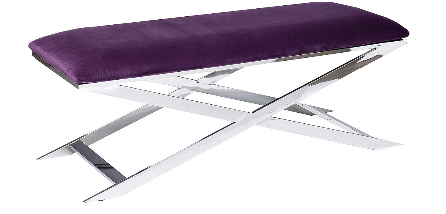 Банкетка Bench Velor Violet Банкетка Bench Velor Violet - Loft-Concept в Костроме