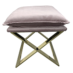 Пуф велюровый на металлическом основании Meekness варинант исполнения - 1 | Loft Concept в Костроме