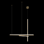 Люстра с 3-мя  пересекающимися цилиндрическими плафонами на тонких тросах Trumpet tube варинант исполнения - 7 | Loft Concept в Костроме