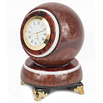 Часы настольные в виде шара из натурального камня Ball Stone Clock варинант исполнения - 4 | Loft Concept в Костроме