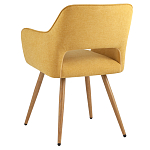 Стул в рогожке желтого цвета NEASAN STOOL варинант исполнения - 4 | Loft Concept в Костроме