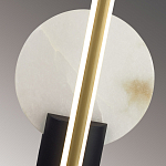 Бра с круглым плафоном из алебастра и бронзовой декоративной стрекозой 45 Alaris  варинант исполнения - 6 | Loft Concept в Костроме