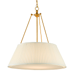 Подвесной светильник светодиодный с фактурным тканевым конусообразным абажуром White Fabric Lampshade варинант исполнения - 3 | Loft Concept в Костроме