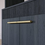 Стеллаж Primo с ящиками Черный дуб  варинант исполнения - 5 | Loft Concept в Костроме