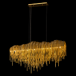 Люстра подвесная с металлическими дугами и длинными цепочками 115 см Atlantis Chain варинант исполнения - 3 | Loft Concept в Костроме