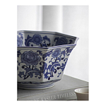 Чаша белая с синим цветочным узором Chino Dishes варинант исполнения - 5 | Loft Concept в Костроме