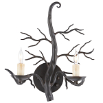 Бра черное в виде ствола дерева Branched Tree варинант исполнения - 2 | Loft Concept в Костроме