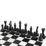 Шахматы классические с белой доской из натурального камня Мрамор Decorative Thematic Chess варинант исполнения - 3 | Loft Concept в Костроме