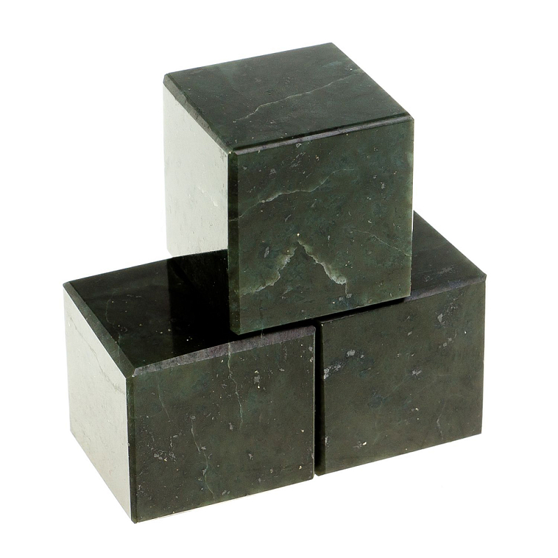 Камни для охлаждения виски из чёрного змеевика Natural Stone Cube Черный Камни для охлаждения виски из чёрного змеевика Natural Stone Cube Черный в Костроме | Loft Concept