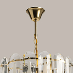 Люстра многоярусная с овальными прозрачными подвесками 36 см Harmonica варинант исполнения - 11 | Loft Concept в Костроме