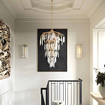 Бра настенное высокое из стеклянных трубочек Gladia варинант исполнения - 3 | Loft Concept в Костроме