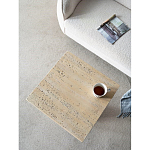 Столик приставной с квадратной столешницей Textured Cream Table варинант исполнения - 5 | Loft Concept в Костроме